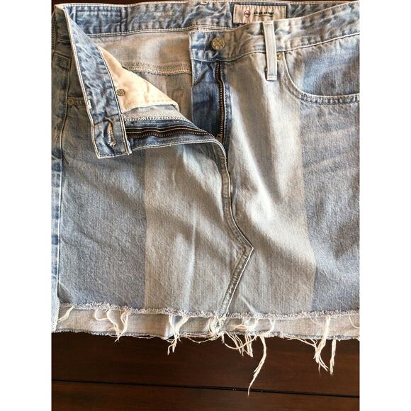 AG Adriano Goldschmied Jeans The Sandy Colorblock Patchwork Mini Skit Size 29 - Picture 12 of 12